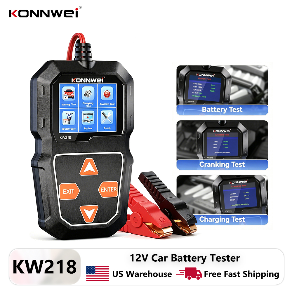 Battery Load Tester - KONNWEI KW218 6V 12V Car &