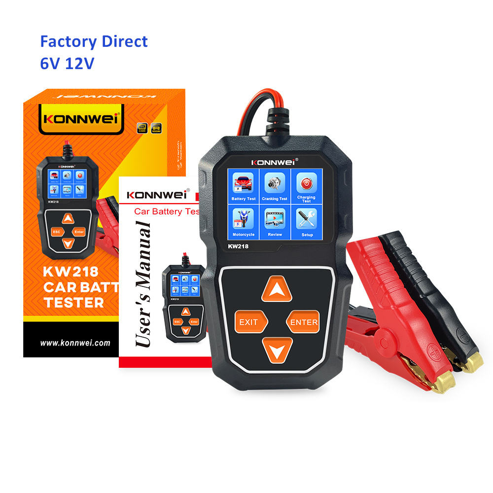 Battery Load Tester - KONNWEI KW218 6V 12V Car Motorcycle