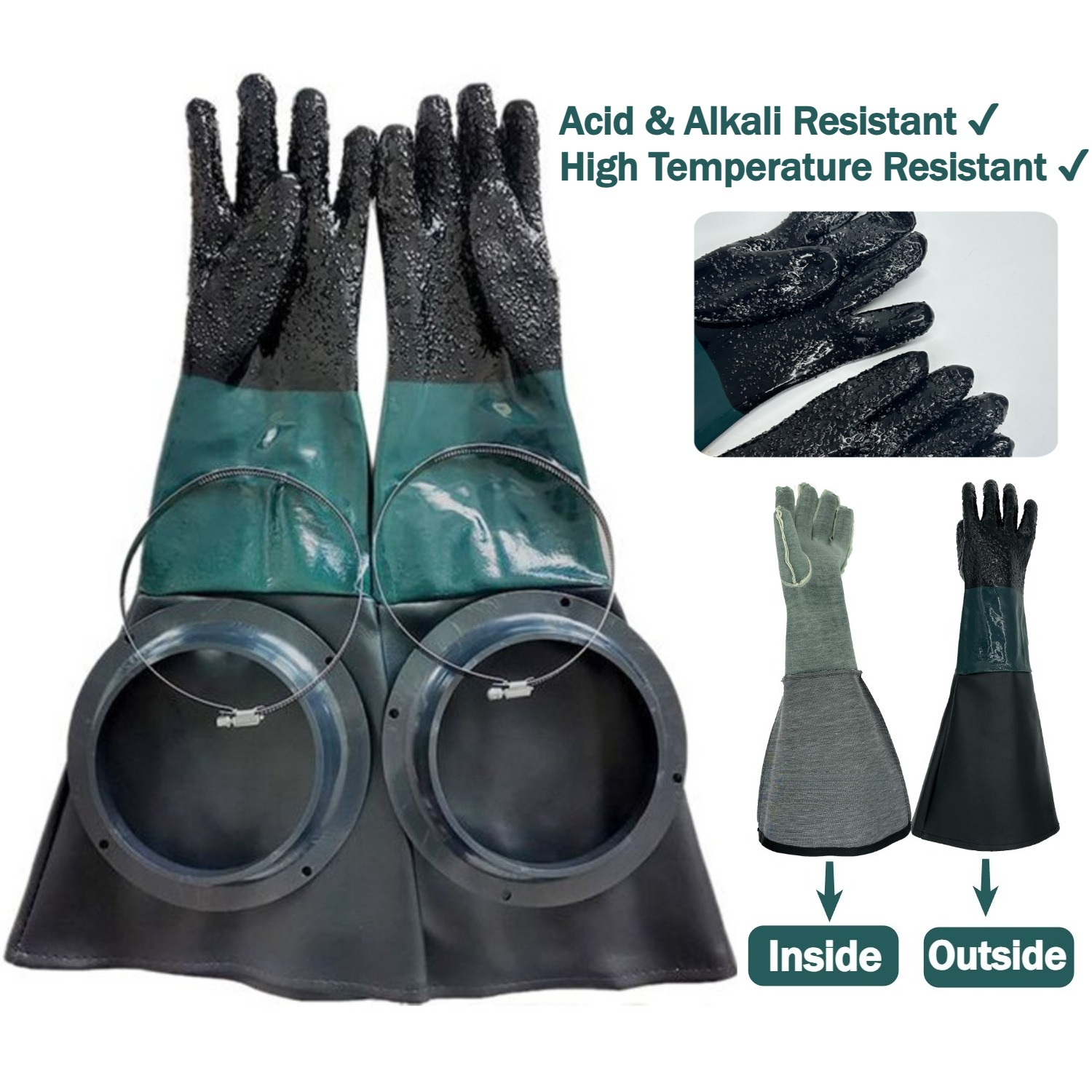 Rubber Sandblaster Gloves for  – Sandblaster Cabinet Bewertung und Preis