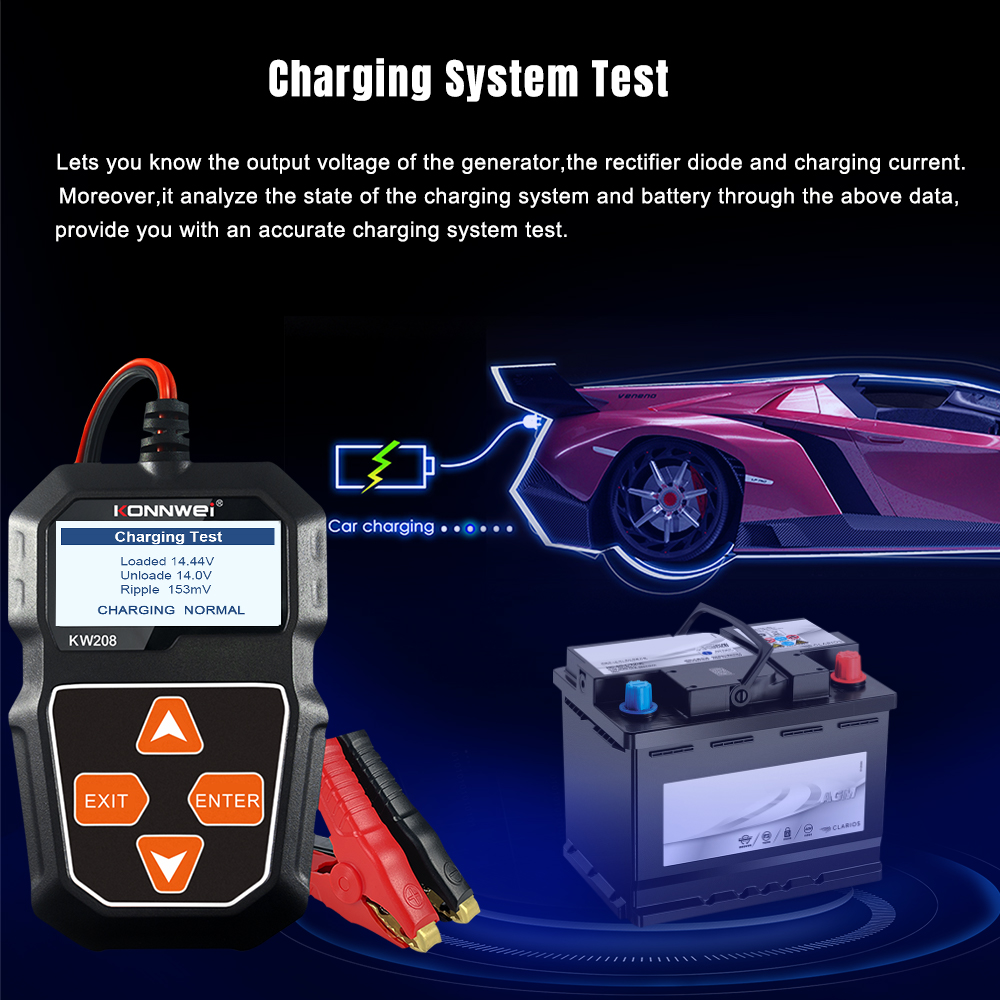 KONNWEI KW208 12V Car Battery  – Battery Load Tester Bewertung und Preis