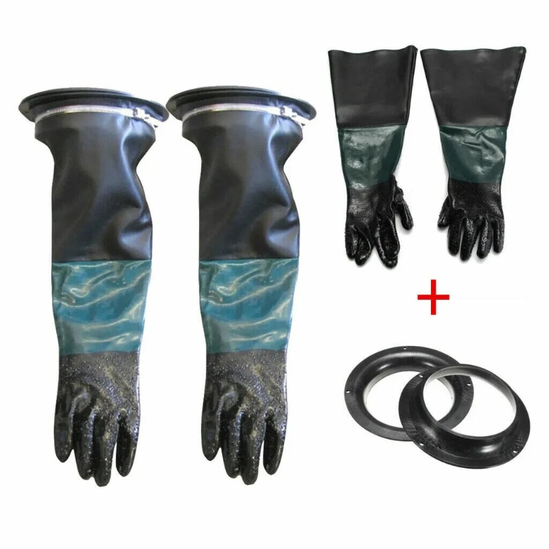 1 Pair Heavy Duty Sandblasting – Sandblaster Cabinet Bewertung und Preis