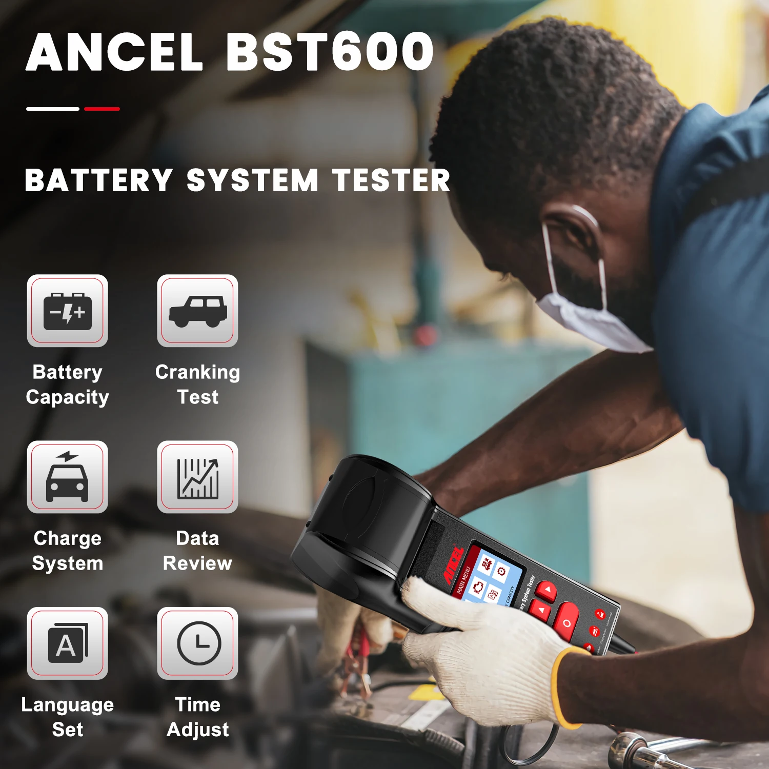 ANCEL BST600 with Printer Car  – Battery Load Tester Bewertung und Preis