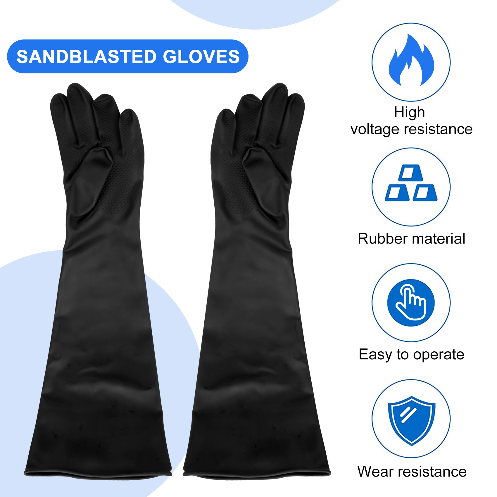 A68P-Sand Blasting Gloves For  – Sandblaster Cabinet Bewertung und Preis
